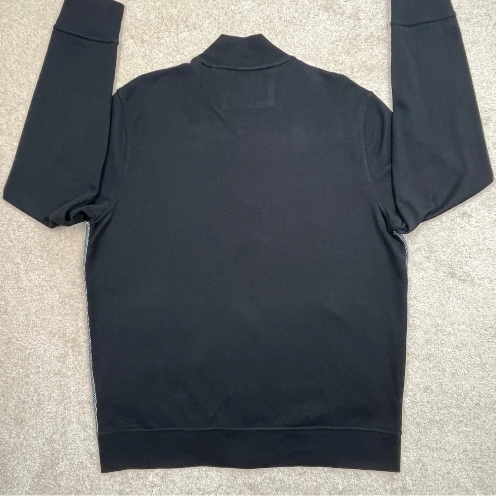 Banana Republic Jacket XL Black Snap Button Lightweight Bomber Style Preppy Men - Picture 14 of 15